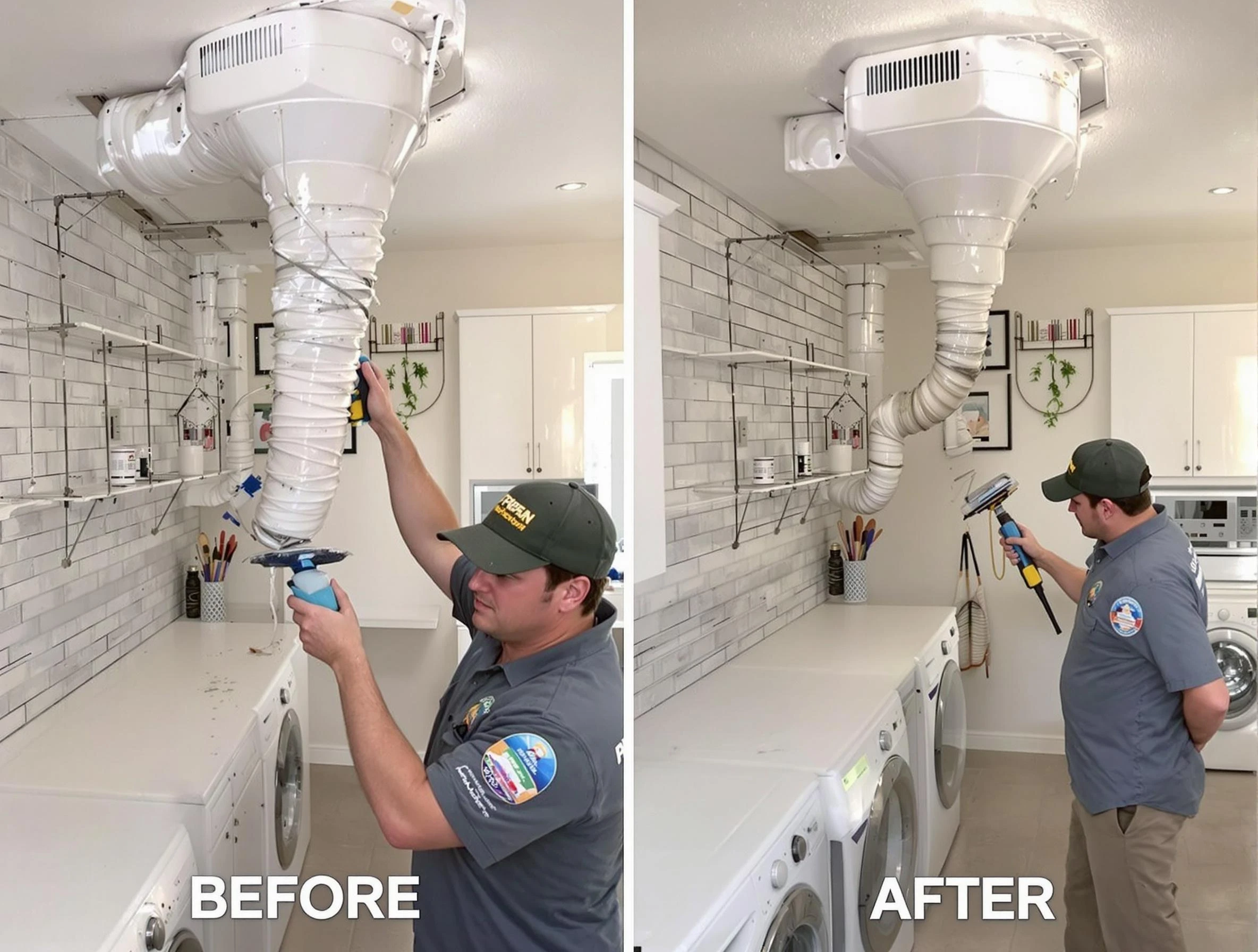 Professional dryer exhaust vent cleaning by Shrewsbury Dryer Vent Cleaning in Shrewsbury
