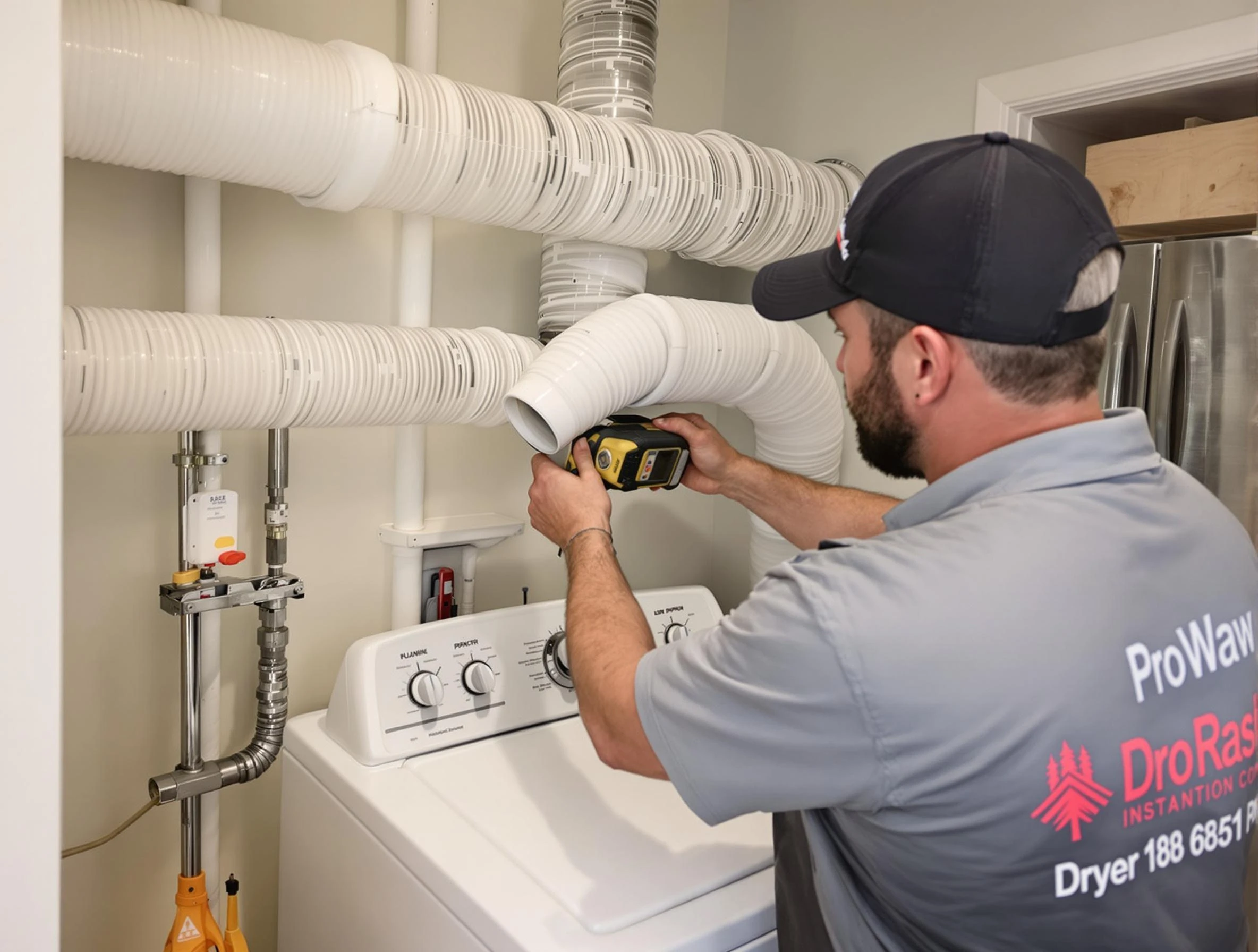Professional dryer vent hose installation by Shrewsbury Dryer Vent Cleaning in Shrewsbury