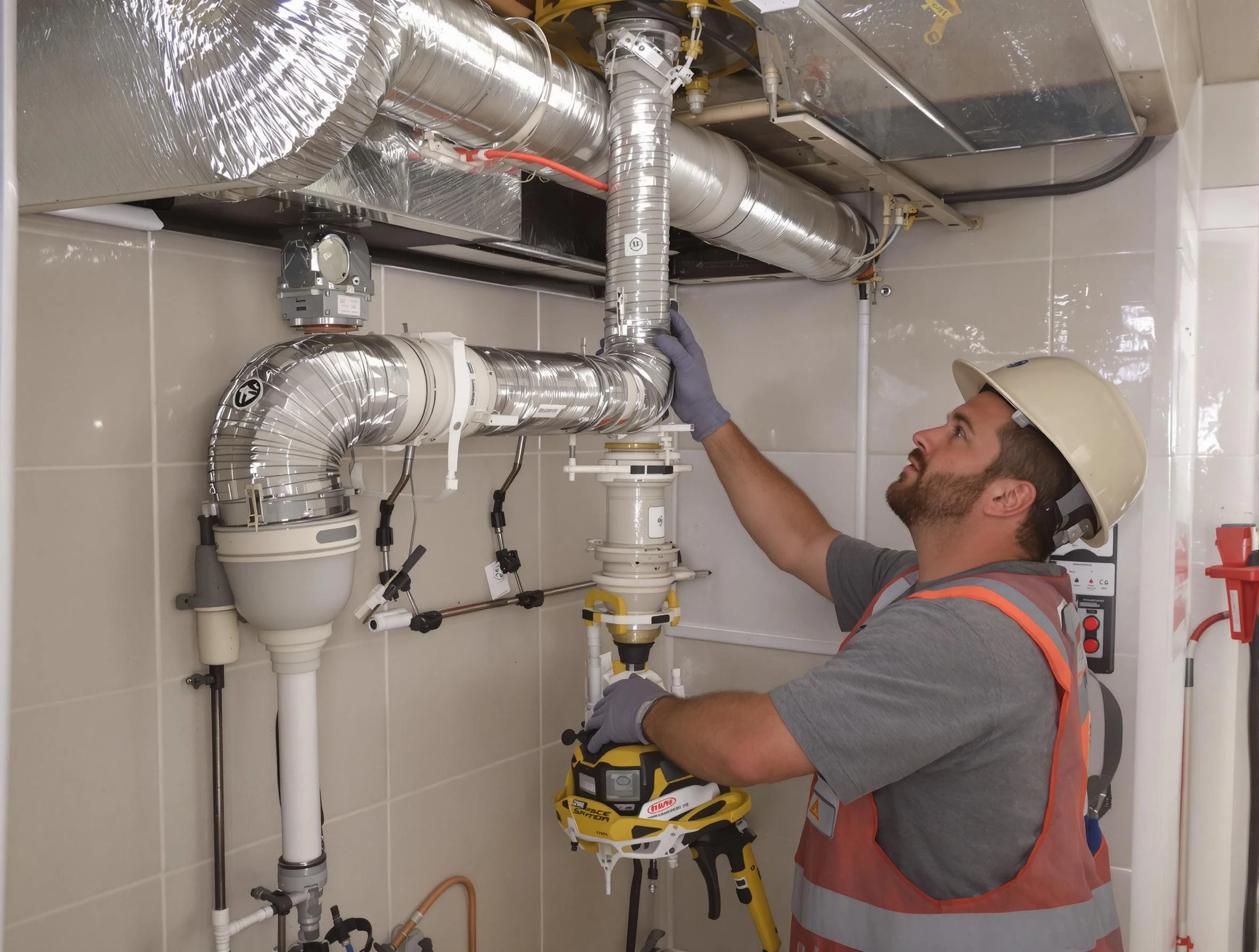 Shrewsbury Dryer Vent Cleaning expert performing professional dryer vent repair and installation in Shrewsbury